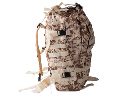 Rucsac tactic militar, Cracos®, dimensiuni 50x55x20cm, 45L, bej, ideal pentru drumetii, activitati in natura sau expeditii [7]