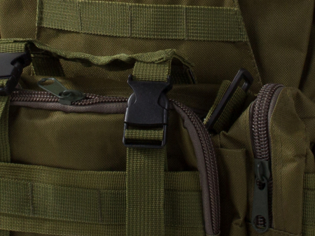 Rucsac tactic militar, Cracos®, dimensiuni 50x55x20cm, 45L, verde, ideal pentru drumetii, activitati in natura sau expeditii [5]