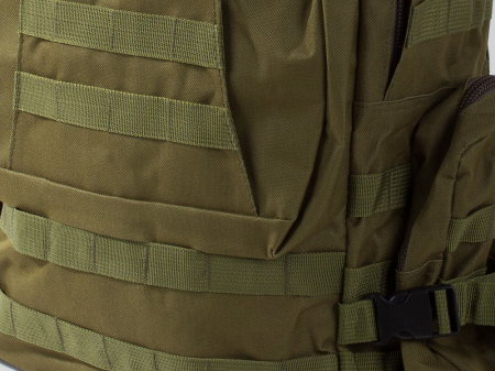 Rucsac tactic militar, Cracos®, dimensiuni 50x55x20cm, 45L, verde, ideal pentru drumetii, activitati in natura sau expeditii [3]