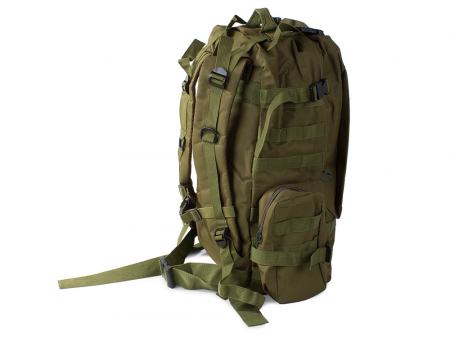 Rucsac tactic militar, Cracos®, dimensiuni 50x55x20cm, 45L, verde, ideal pentru drumetii, activitati in natura sau expeditii [8]