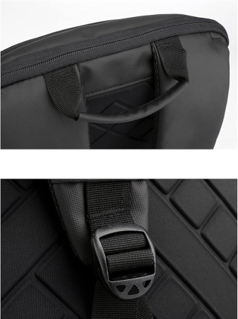 Rucsac Ultraslim Laptop Cracos Negru 40x29x10 cm 24L Rezistent la Apă [4]