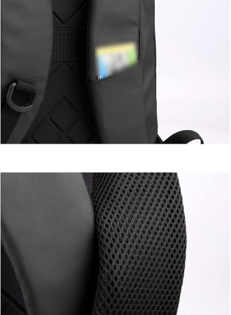 Rucsac Ultraslim Laptop Cracos Negru 40x29x10 cm 24L Rezistent la Apă [6]