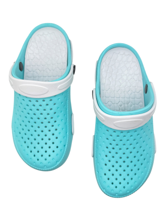 Saboti dama EVA turcoaz Tecos comozi si usori cu ventilatie pentru gradina si uz zilnic [1]