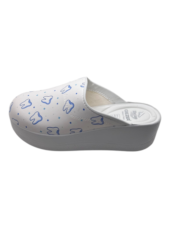 saboti medicali dama imprimeu dentist piele ecologica alb [1]