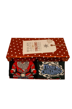 Set 2 Perechi Sosete Multicolore cu Model de Craciun, marime 41-44, 2 modele 41-44 [3]