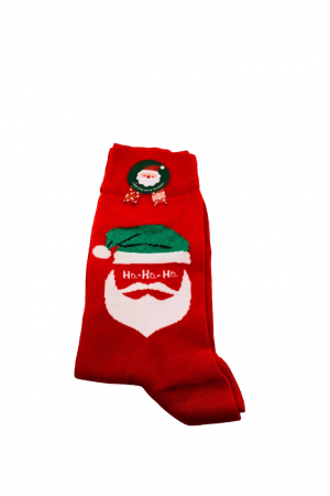 Set 2 Perechi Sosete cu Model de Craciun, gri și roșu, marime 41-44, 2 perechi [3]