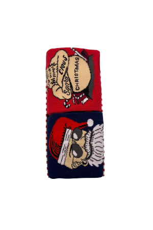 Set 2 Perechi Sosete Multicolore cu Model de Craciun, marime 41-44, 2 modele [3]