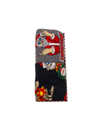 Set 2 Perechi Sosete Multicolore cu Model de Craciun, marime 41-44, 2 modele [2]