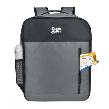 Set CabinFly Ryanair Priority – Troller și Rucsac Gri 55x40x20 cm [1]