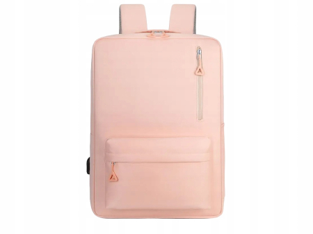 Set călătorie Cracos roz cu rucsac laptop USB și trusă cosmetică 9 piese [3]