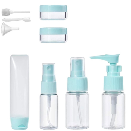 Set călătorie Cracos albastru cu rucsac laptop USB și trusă cosmetică 9 piese [12]