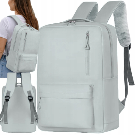 Set călătorie Cracos albastru cu rucsac laptop USB și trusă cosmetică 9 piese [1]