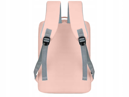 Set călătorie Cracos roz cu rucsac laptop USB și trusă cosmetică 9 piese [5]