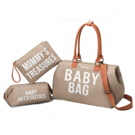 Set de voiaj Mommy Bag Cracos – 3 genti pentru mamici și bebeluși, cu saltea de înfășat [1]