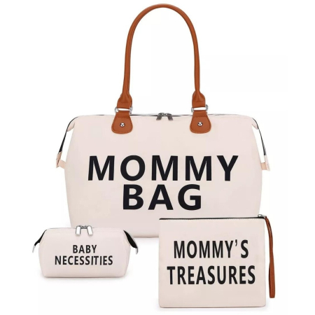 Accesorii calatorie - Set de voiaj Mommy Bag Cracos 3 Genti – Rezistent la Apă & Multifuncțional