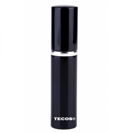 Set recipiente parfumuri pentru calatorie, Tecos®, reincarcabil, culoare negru/roz, 10ml, ideal pentru travel sau decantare, 2 sticlute [4]