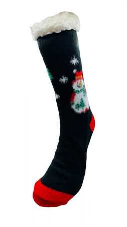Set sosete termice de barbati, cu design de sarbatori, Tecos®, marime 40-46, ambalate in cutie cadou, ideale pentru Sarbatorile de iarna, 3 perechi [6]