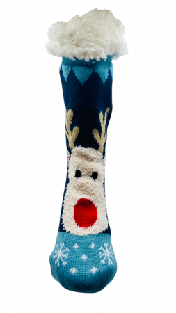 Set sosete termice de dama, cu design de sarbatori, Tecos®, marime 36-40, ambalate in cutie cadou, ideale pentru Sarbatorile de iarna, 2 perechi [3]