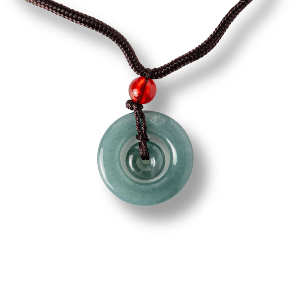 Liniste si Protectie – Colier Talisman Peace Lock din Jad Albastru de Guatemala [9]