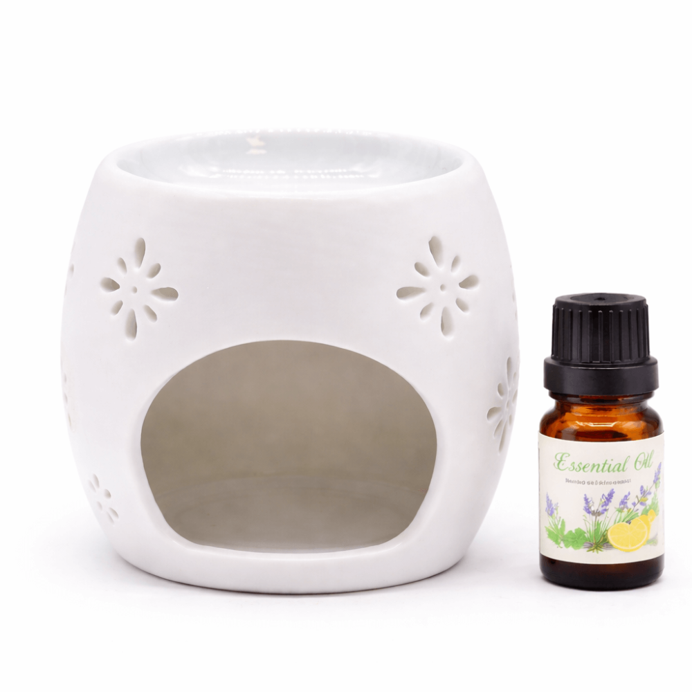 Suport Aromaterapie din Ceramica cu Inger – Lumina Calda si Armonie [2]