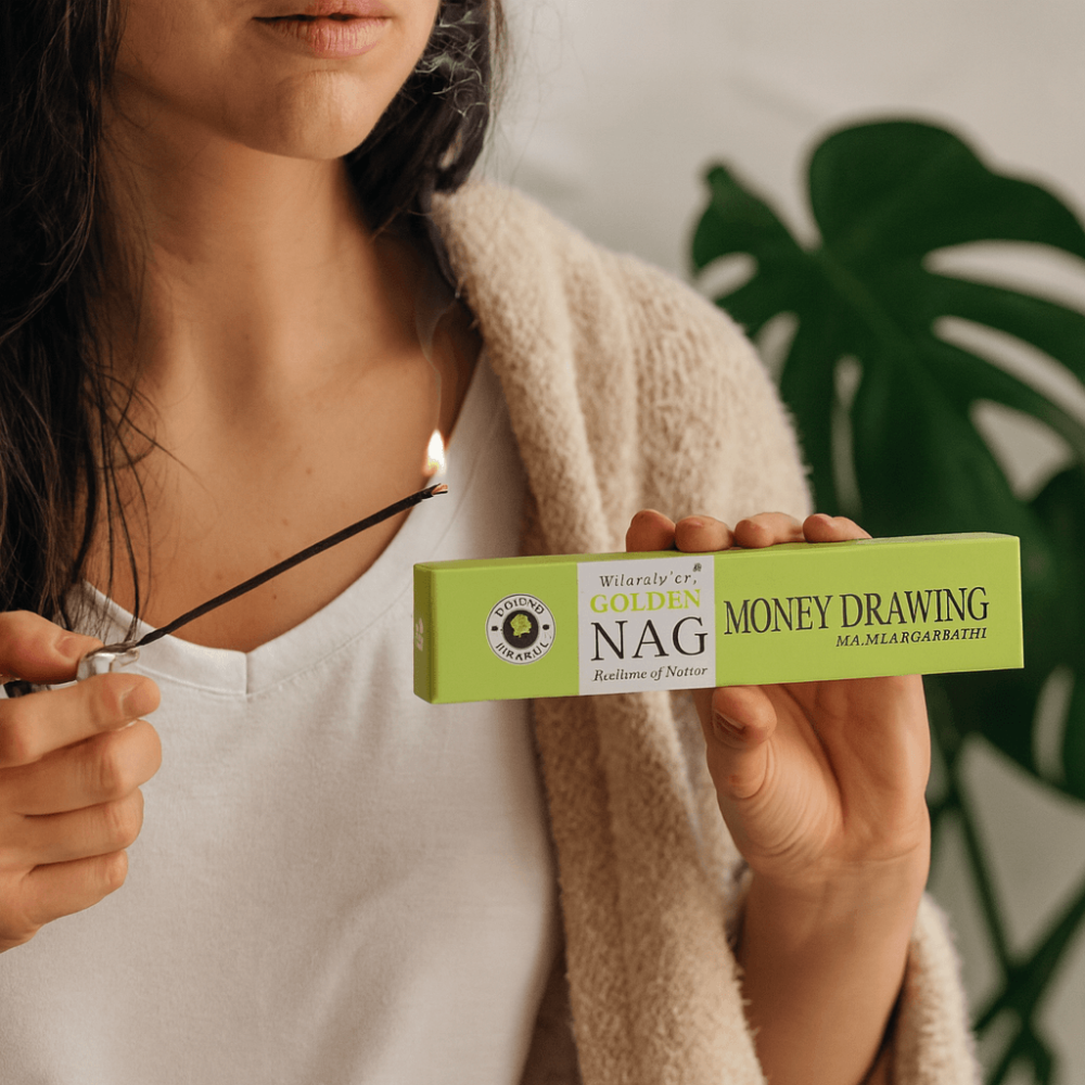 Betisoare Parfumate Golden Nag Money Drawing – Aroma de Prosperitate, Claritate si Energie Pozitiva [2]