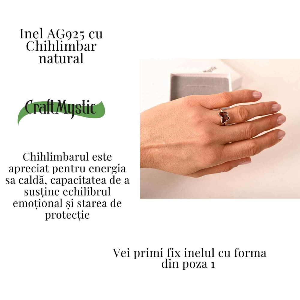 Un fluture din argint 925 si chihlimbar, simbol al transformarii blande si al luminii interioare [5]
