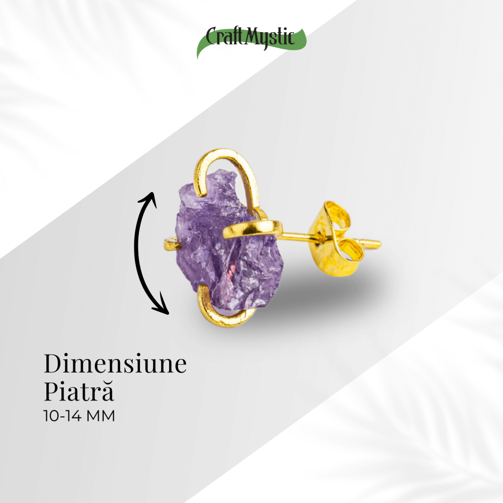 Puterea Linistii – Cercei cu Ametist si Inchidere cu Tija [4]