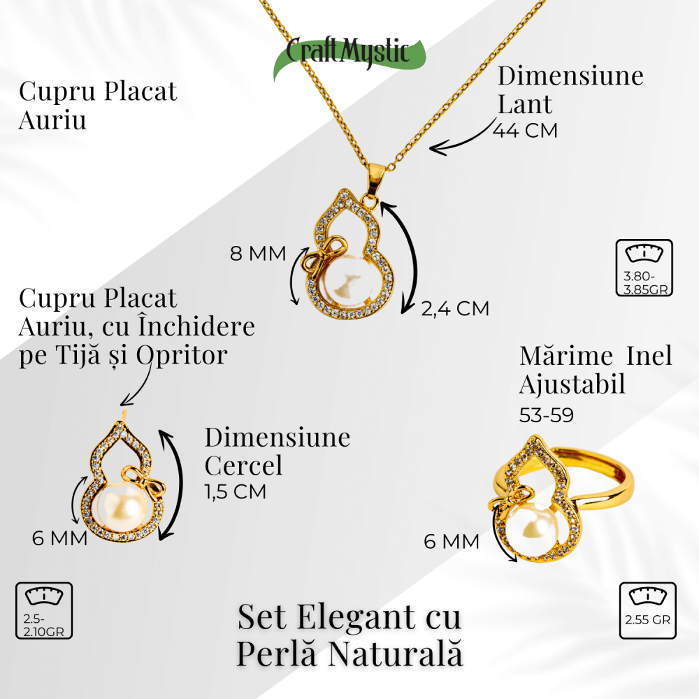 Set elegant cu perla naturala – Stralucire si feminitate intr-un singur gest [3]