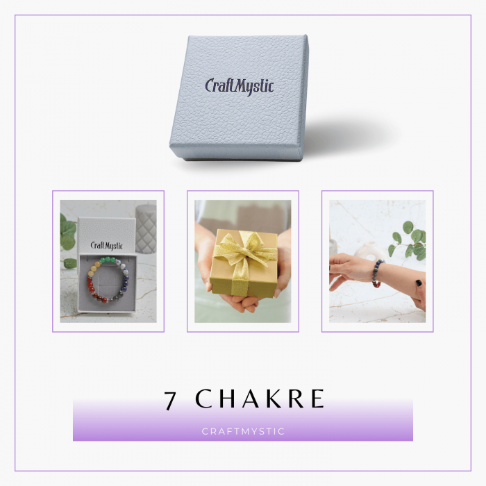 Bratara a 7 Chakre cu Margele de 12 mm din Pietre Semipretioase Naturale - Echilibru si Vindecare [4]