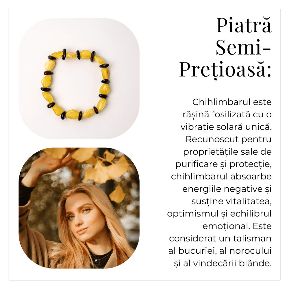 Bratara Chihlimbar Galben si Maro-Rosiatic – Stralucire Naturala si Protectie Solara [6]