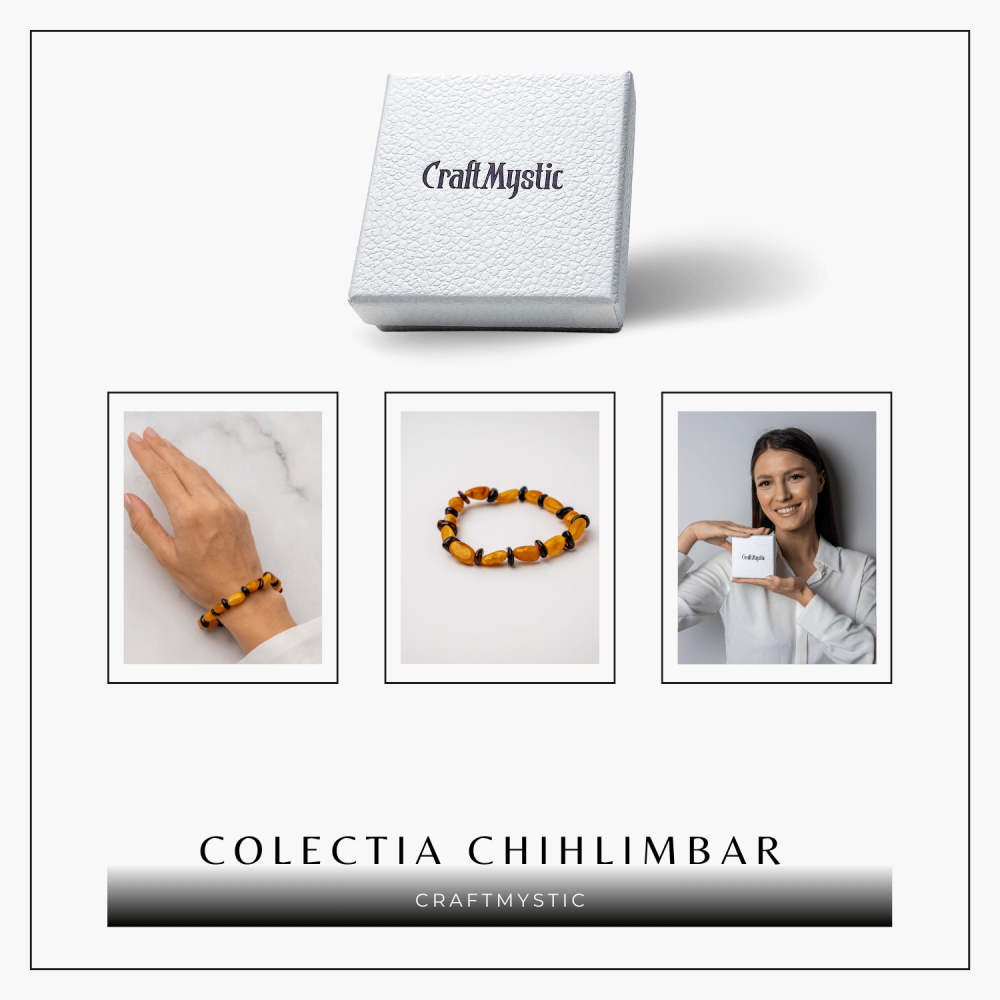 Bratara Chihlimbar Galben si Maro-Rosiatic – Armonie Naturala, Protectie si Caldura Solara [8]