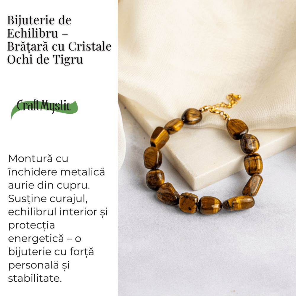 Bijuterie de Echilibru – Bratara cu Cristale Ochi de Tigru [3]