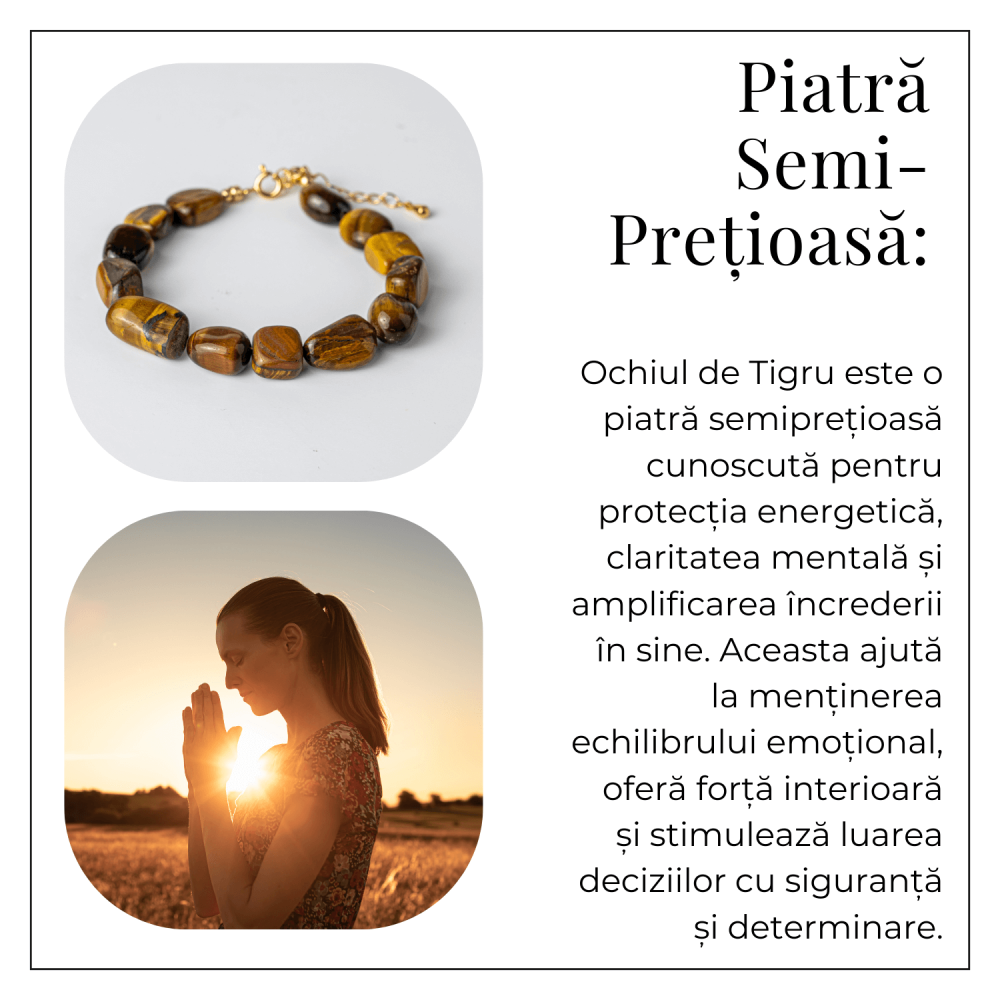Bijuterie de Echilibru – Bratara cu Cristale Ochi de Tigru [6]