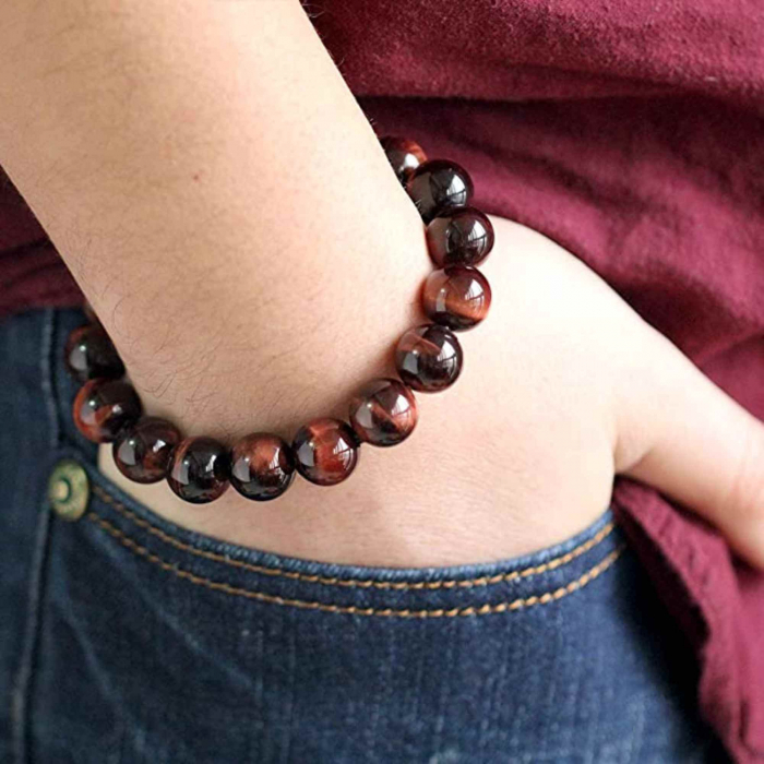 Bratara din piatra semipretioasa Ochi de Tigru Rosu Dragon's Eye - Stimulare, Incredere si Armonie intr-un Accesoriu Atragator [3]