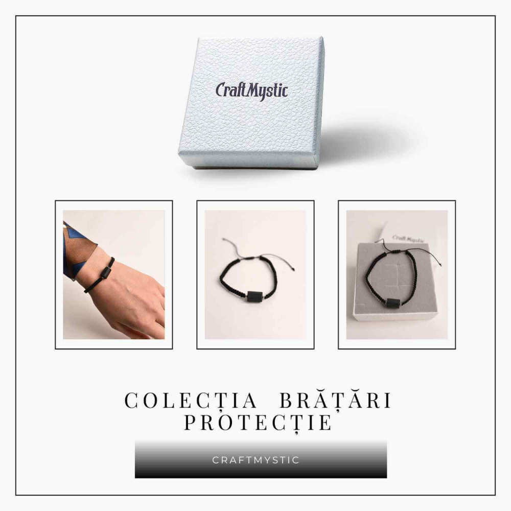 Bratara macrame cu turmalina neagra pentru protectie energetica [3]