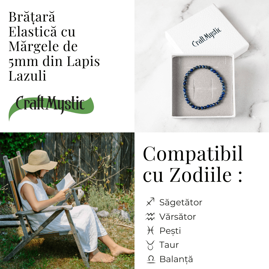 Bratara Elastica Lapis Lazuli 5 mm – Claritate si Creativitate [4]