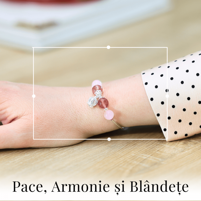 Bratara elastica cu margele 6mm din pietre naturale Carneol pentru barbati si femei - [8]