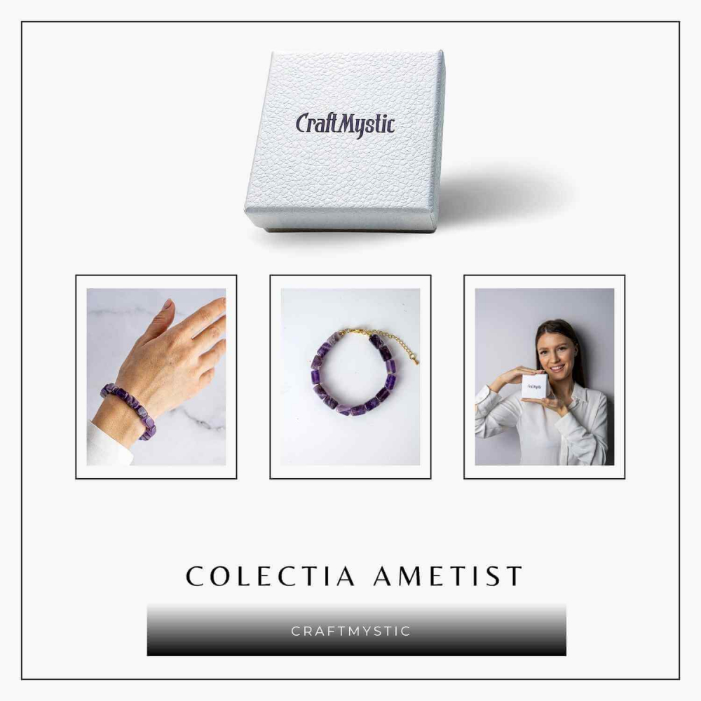 Geometrie Spirituala – Bratara cu Ametist Natural [8]