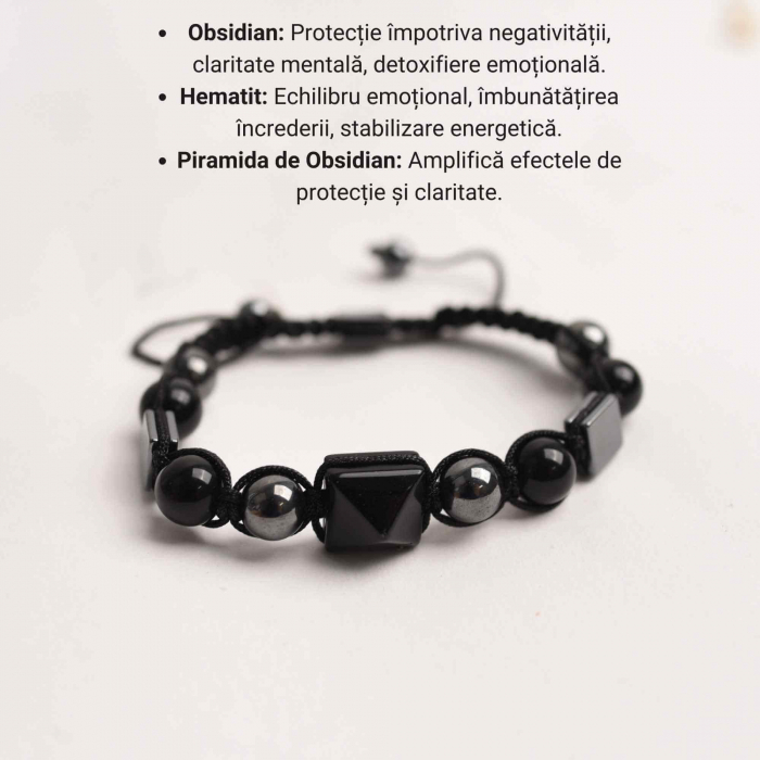 Bratara deosebita cu ametist natural 8mm - Elastica ajustabila cu pietre semipretioase violete [4]