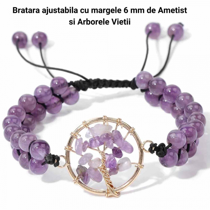 Bratara elastica cu margele 6mm din pietre naturale Carneol pentru barbati si femei - [5]