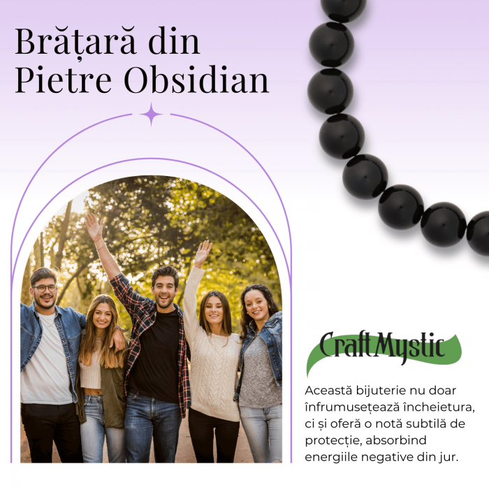  Bratara pentru Zodii cu Margele de Obsidian, Pandantiv Mana Fatimei si Ochiul "Rau" [37]
