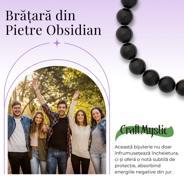  Bratara pentru Zodii cu Margele de Obsidian, Pandantiv Mana Fatimei si Ochiul "Rau" [45]