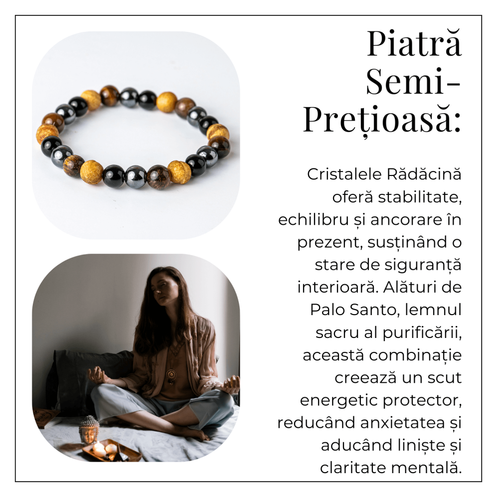 Alchimia Protectiei – Bratara cu Cristale Radacina si Palo Santo Purificator [6]