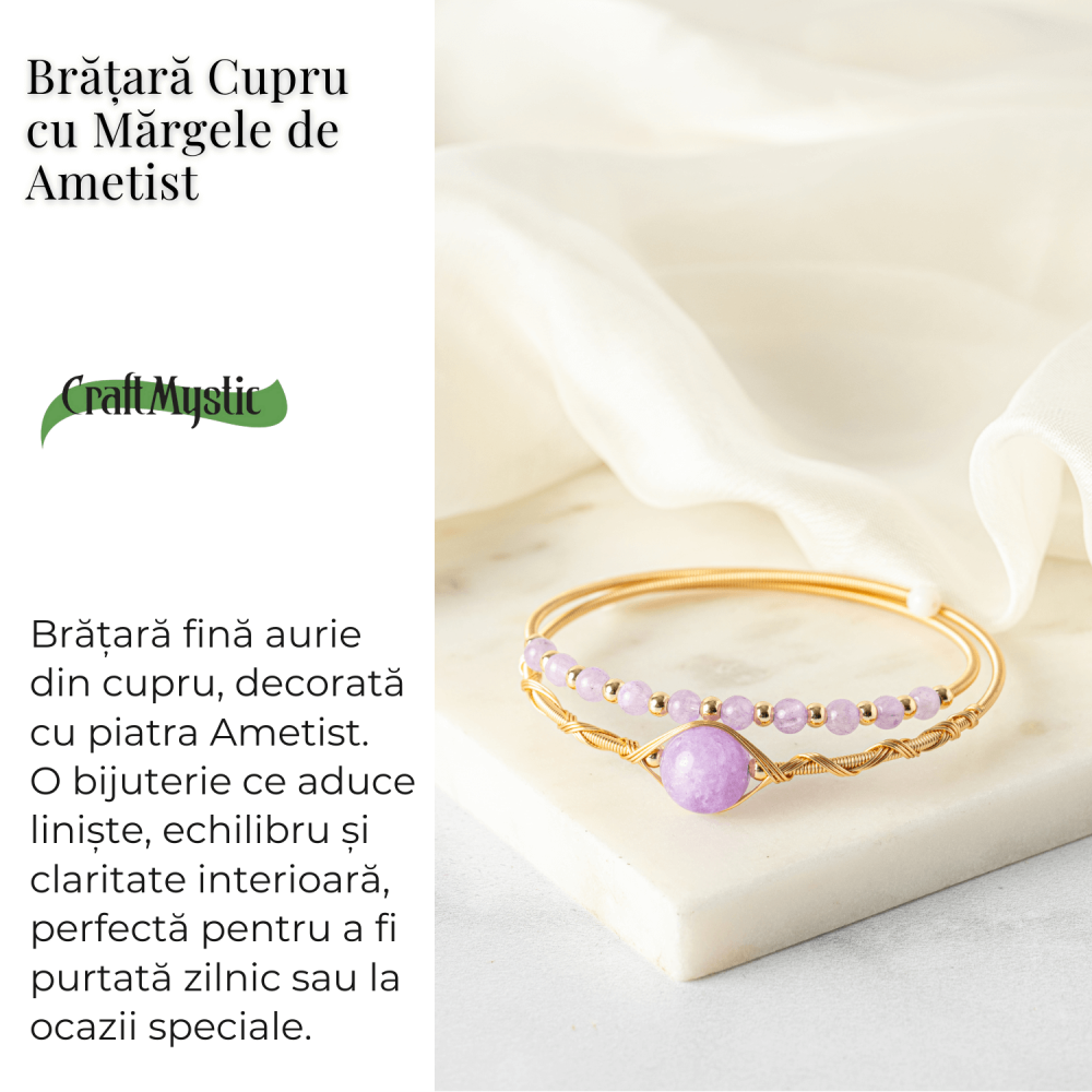 Echilibru si Liniste – Bratara din Ametist Natural [3]