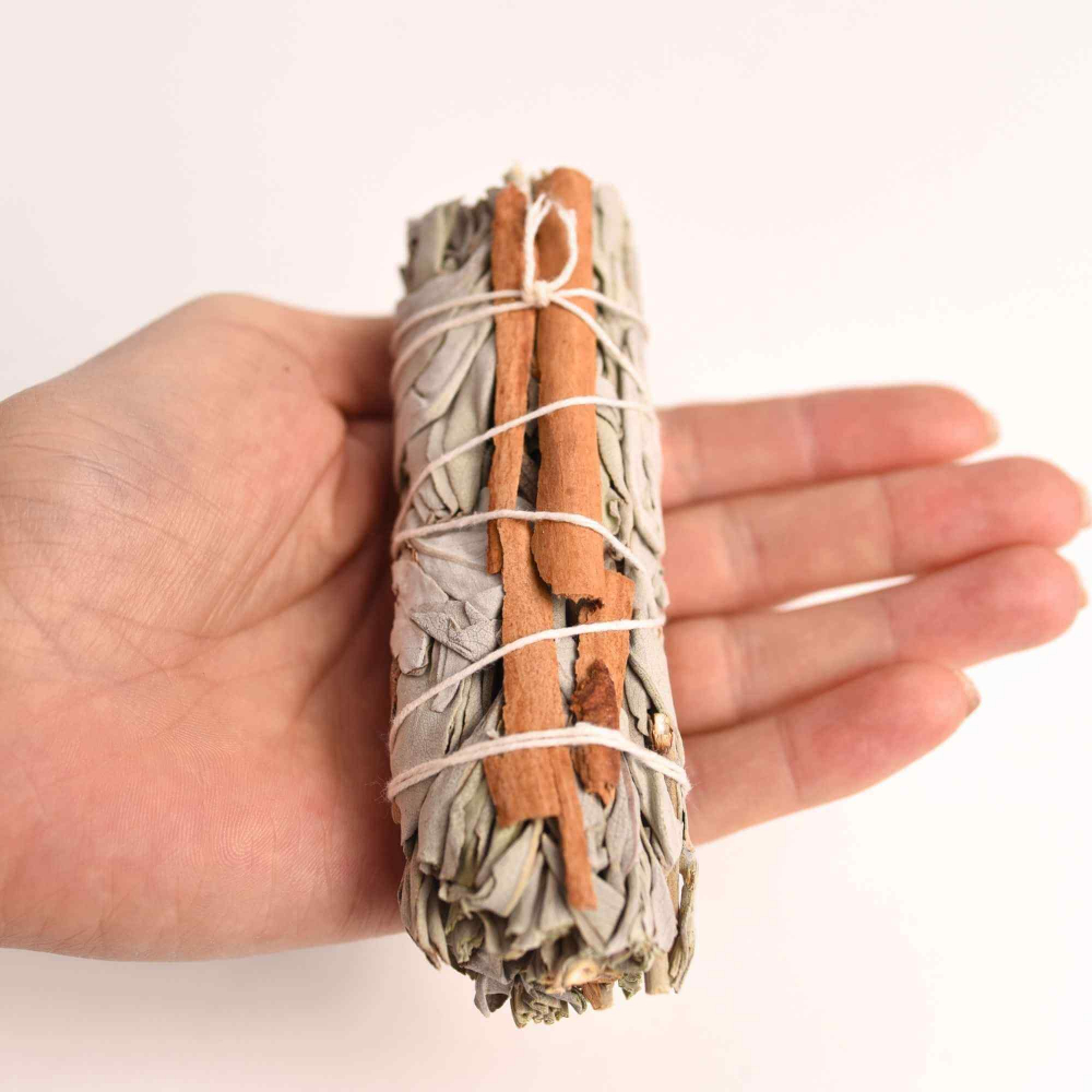 Buchet Salvie Alba California cu Scortisoara - Purificare si Energie Pozitiva [4]