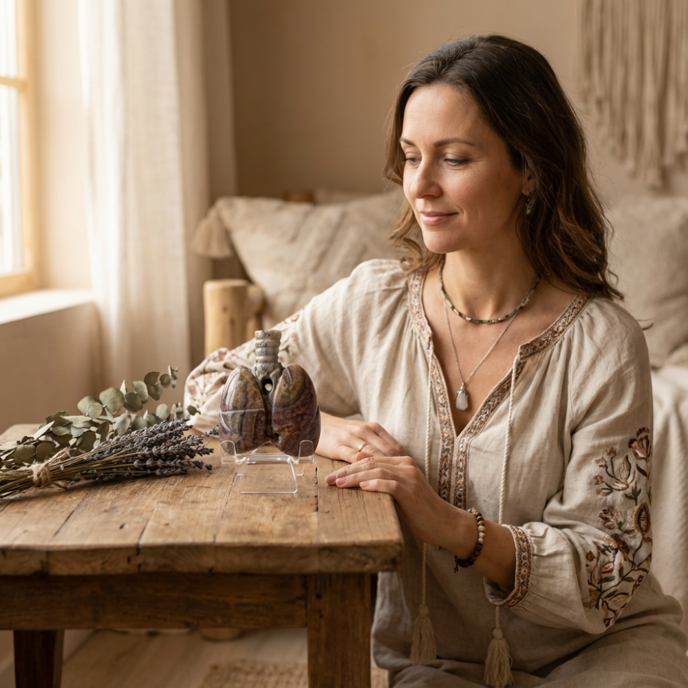 Cana din Ametist Chevron cu suport – Un ritual al rafinamentului spiritual [2]