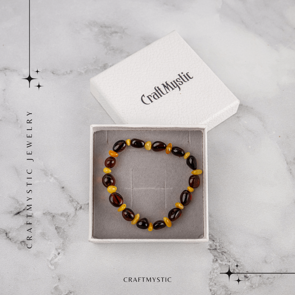 Bratara Chihlimbar Galben si Maro-Rosiatic – Caldura, Protectie si Energie Solara Echilibrata [7]