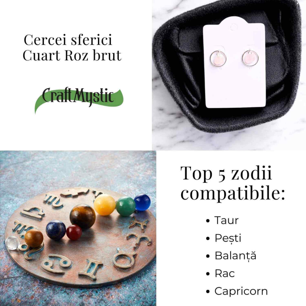 Cercei cu Cuart Roz – Iubire si Vindecare Emoționala [4]