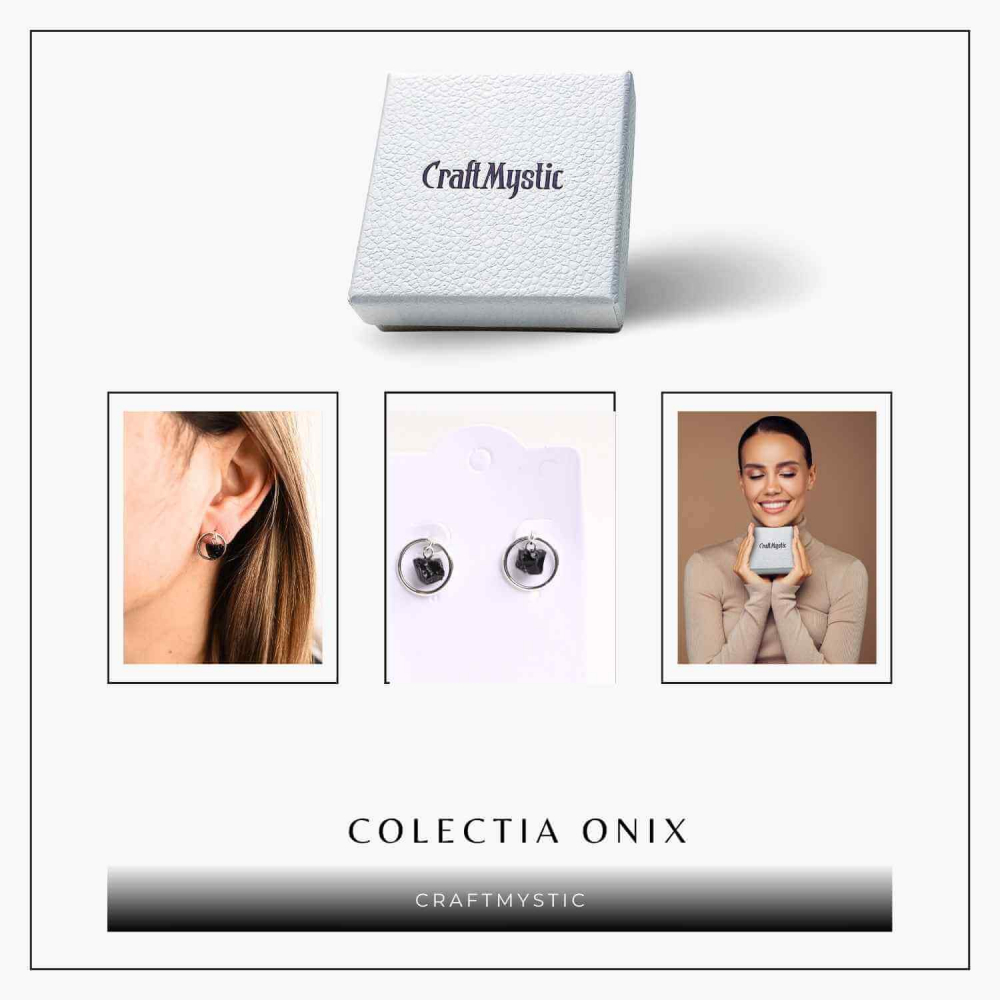 Cercei cu Onix Brut Sferic – Protectie si Eleganta Naturala [6]