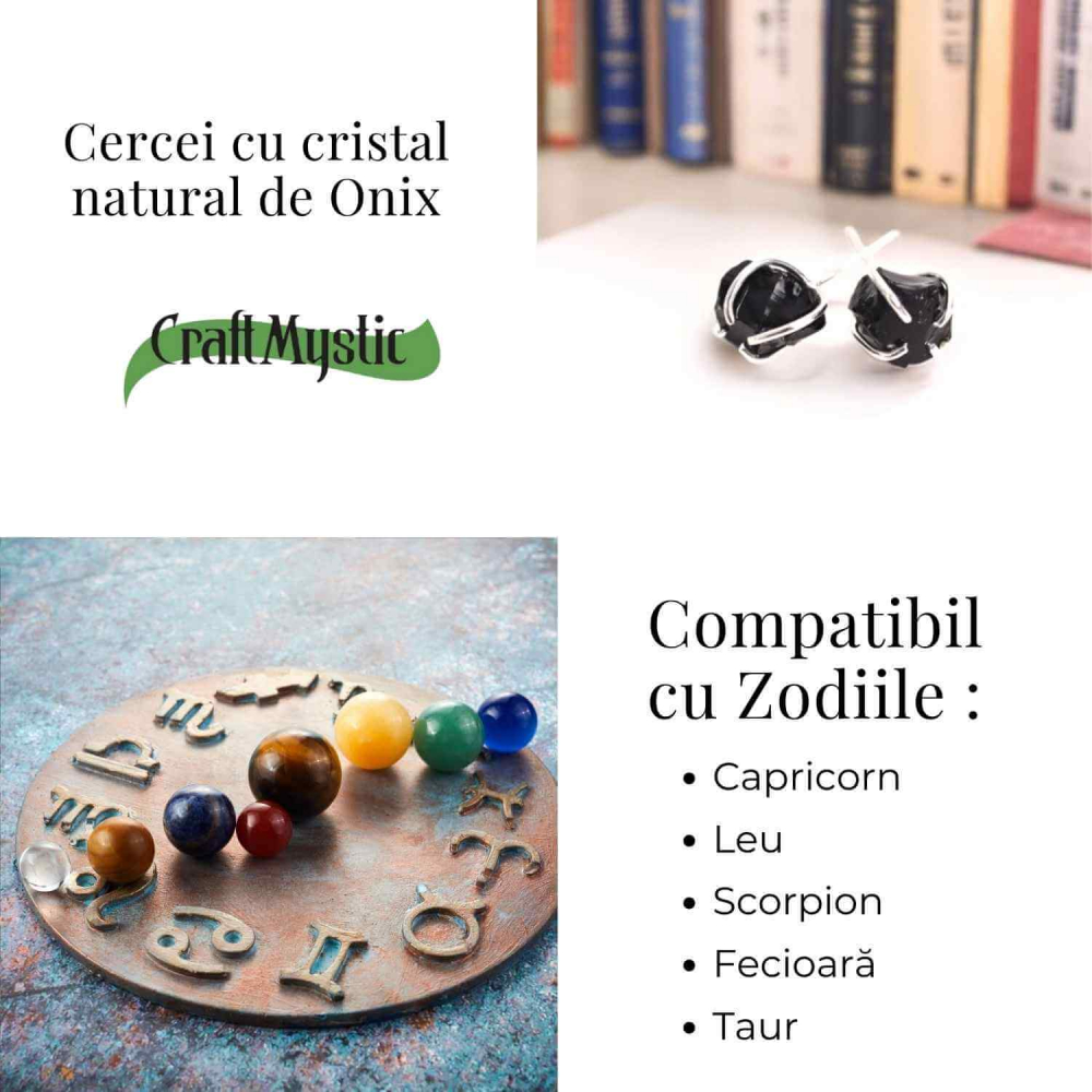 Cercei cu Onix Brut – Protectie si Claritate pentru Zilnic [5]